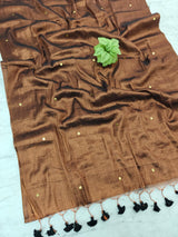 Raga tissue mul cotton saree