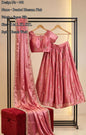 Space silk Party wear fully stitched half lehanga choli