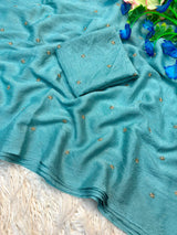 Coffee crush original beads buttis saree
