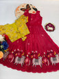 Riya catalogue Pichwai kids dress set