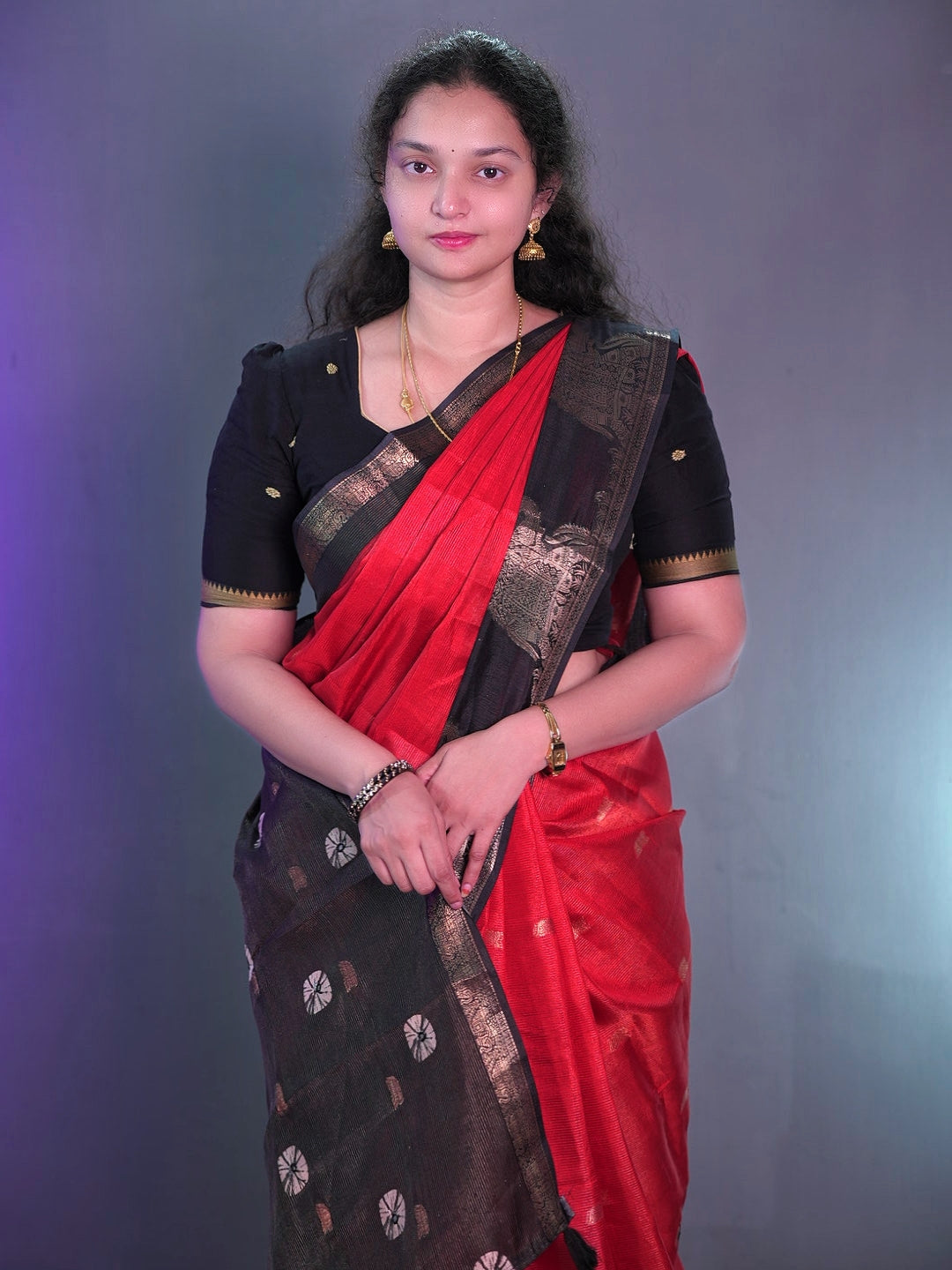 Tissue handmirrors traditional saree