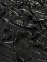 wonderful black cocktail space silk saree