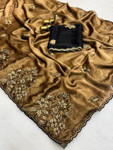 Rangoli silk heavy work saree