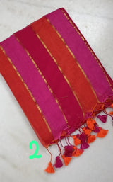 Mul Cotton 120 count Rainbow saree