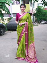Beautiful marshmellow moss georgette saree