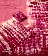 Butter georgette shibori dye saree