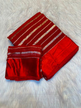 Viscose georgette light weight sarees with satin patta
