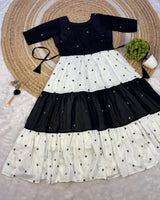 Dual colour maxi frocks for women