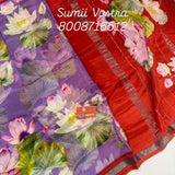 Pure Mangalagiri pattu Digital print sarees