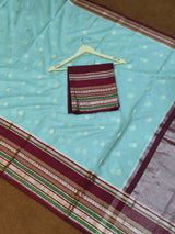 Banarasi soft katan silk contrast boarder saree