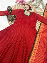 Traditional style silk Anakarli set