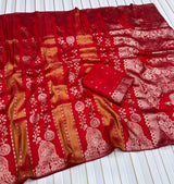 Kaddi viscose georgette tissue saree