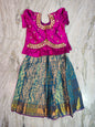 Customised maggam pattu parikini for kids