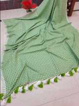 Korean inspired pure mul cotton saree