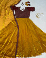 Spark space silk party wear fully stitched dress