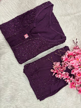 Chikankari Rayon Kurti 3Pc set