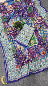 Laya celeb inspired ajrak saree budget friendly range