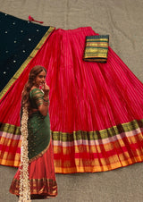Keerthi suresh paradise inspired semi stitched half saree