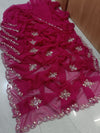 Georgette hand work saree