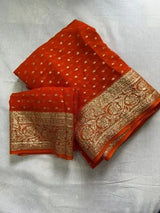 Pure Viscose georgette saree