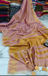 Kerala style gold tissue saree