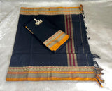 Narayanpeta Big Peacock boarder Dress material