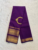 Chettinadu Pure Cotton kanchi zari Saree