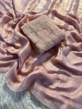 Space silk 3D applique saree