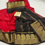 Mysore silk contrast budget friendly saree