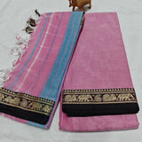 Narayanpeta Elephant Peacock Small boarder dress material