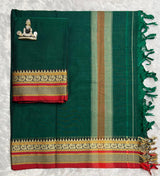 Narayanpeta Big Peacock boarder Dress material