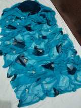 Chiffon butties shibori dye saree