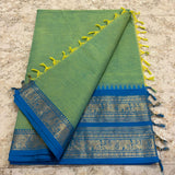 Chettinadu Pure Cotton kanchi zari Saree