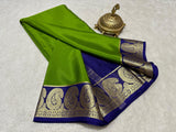 Mysore silk contrast budget friendly saree