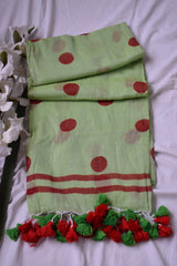 Polka dots ball mul cotton 120 count sraee