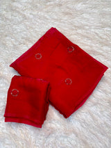Space silk beads buttis saree