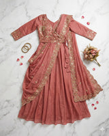 Anarkali pre stitched indo western outfit
