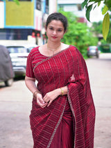 Space silk katli and siroski work sarees