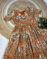 Muslin cotton kalamkari frocks