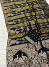 Kaddi viscose georgette tissue saree