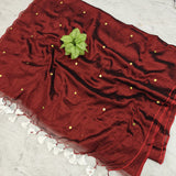 Raga tissue mul cotton saree