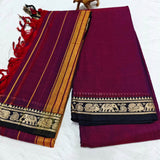 Narayanpeta Elephant Peacock Small boarder dress material