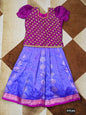 Customised maggam pattu parikini for kids