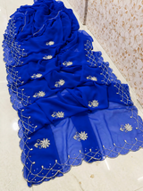 Royal georgette handwork saree