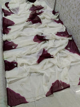 Chiffon butties shibori dye saree
