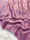 Space silk saree with design work on blouse