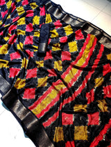 Marshmallow Matte Georgette Rangkat Saree