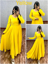 Faux Georgette Handwork Frocks