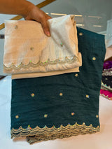 Vichitra silk grand party wear saree