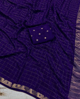 Viscose chinnon saree